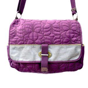 Fossil  Key-Per Quilted Messenger Crossbody Bag